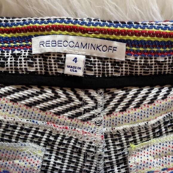 Rebecca Minkoff Women’s 4 Multicolor Andy Cotton Shorts - Picture 5 of 13
